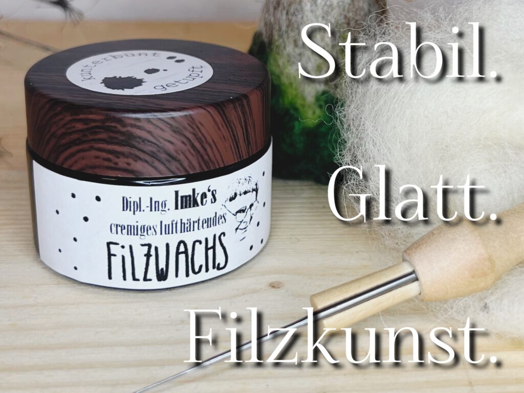 Filzwachs zum Nadelfilzen filzwax elfenwachs feltingwax