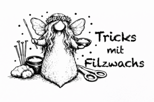 Elfenhaarkranz mit Filzwachs herstellen