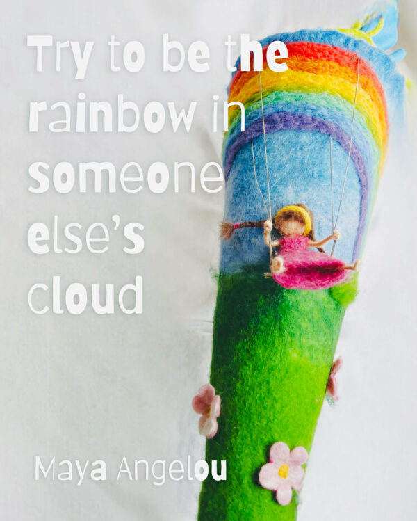 Erzählschultüte Regenbogen Schaukel