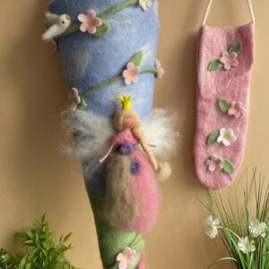 Elfen-Schultüte mit Fee und Blumenranke – Bild 4