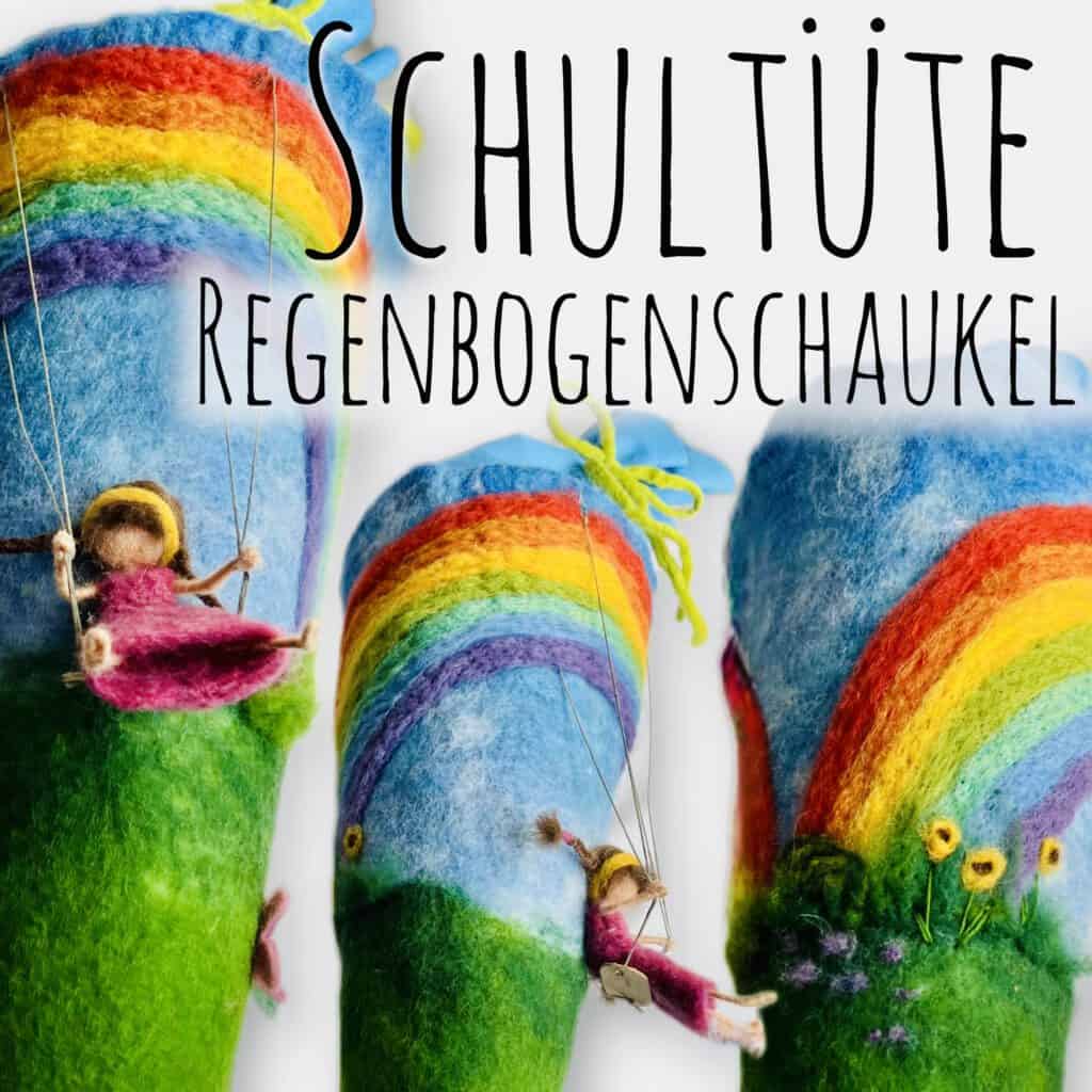 Schultüte Regenbogen Schaukel