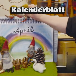 Kalenderblatt April mit Seccorell DIY kostenlose Malanleitung