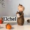Blumenkind Eichel Junge - handgefertigte Filzfigur für den Jahreszeitentisch im Herbst